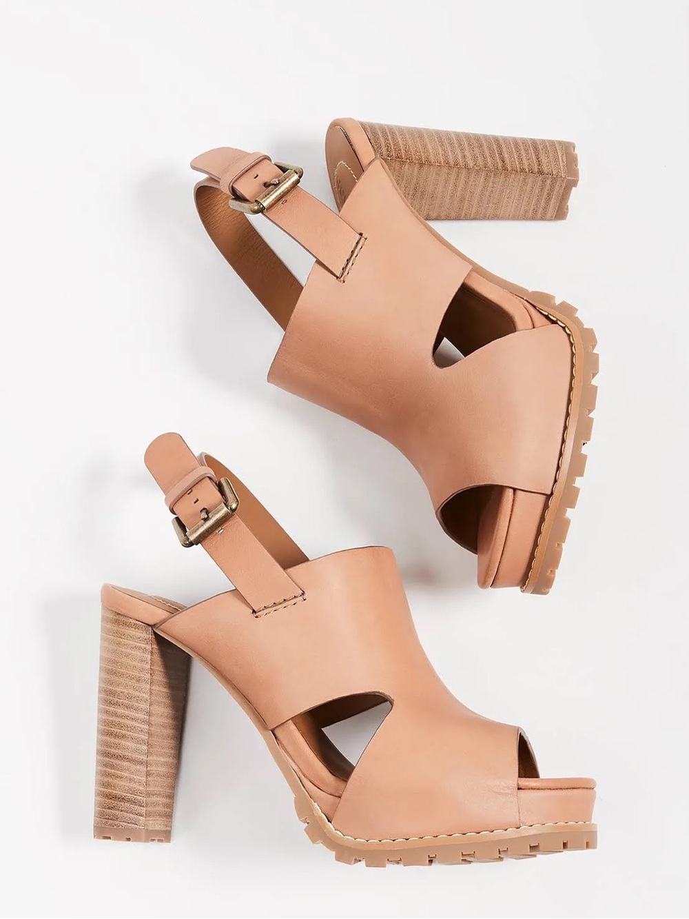 See by Chloé Leather Sandals in Brown